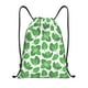thumbnail image 1 of Fotbe Green Leaves Bolsa Mochila con Cordón Estampada, Bolsa de Gimnasio Deportiva, Bolsa Cinch, Bolsa con Cordón para Hombres y Mujeres-Small, 1 of 6