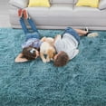 thumbnail image 3 of Softlife Super Soft Rug For Living Room Fluffy Rugs For Dorm Room Cute Plush carpet For Bedroom,6'x 9'，Dusty Blue, 3 of 8