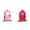 Pink+Red, variant on VINOIC Garden Gnome Statue, Outdoor Yard Art Decor for Patio Lawn Landscape Decoration