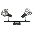 thumbnail image 1 of 2 Head Vintage Tracking Light Kit, Adjustable Iron Art Ceiling Spot Lamp Holder  For Kitchen, 1 of 8