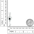 thumbnail image 6 of Gem Stone King 925 Sterling Silver Black Onyx Pendant Necklace for Women | 0.48 Cttw | Gemstone December Birthstone | Round 5MM | With 18 inch Silver Chain, 6 of 6