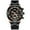 Noir, variante sur Curren 8355 Montre pour Homme de Luxe et d'Affaires à Quartz 3Atm Étanche Grand Boîtier Grand Cadran Montre-Bracelet Lumineuse Calendrier Minute Seconde Chronographe 24 Heures Trois sous-Cadrans Montre-Bracelet avec Bracelet en Alliage