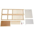 thumbnail image 5 of TOOL1SHOoo 3-Tier Bamboo Folding Laundry Basket Clothes Storage Organizer, 5 of 8