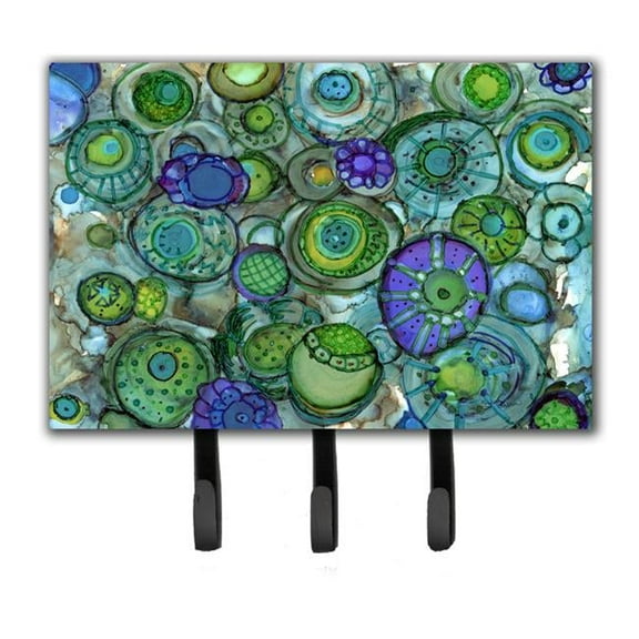 Abstract in Blues & Greens Leash or Key Holder