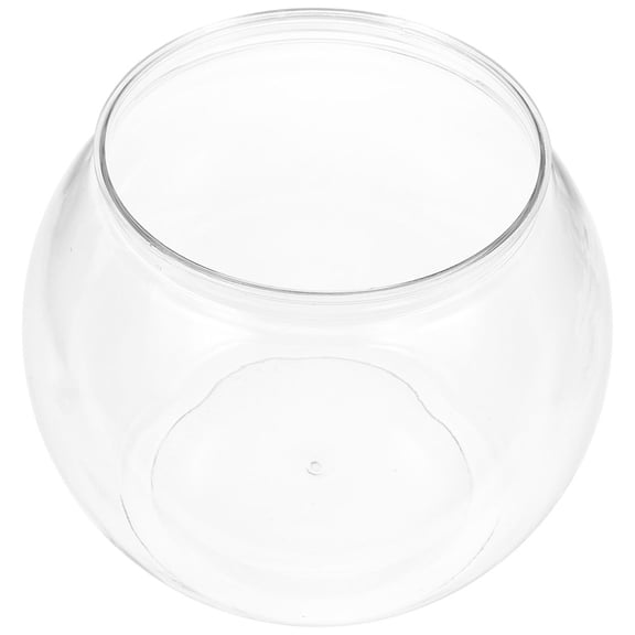 BESTYASH Clear Globe Fish Bowl Sturdy Plastic Aquarium Perfect for Desktop Decoration and Small Fish