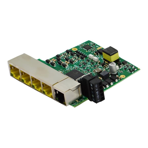 Brainboxes Embedded Industrial 5 Port PoE Gigabit Ethernet Switch SW135