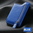 thumbnail image 3 of Pompotops Blue Multifunctional Adhesive Phone Wallet Card Holder,Mobile Phone Card Case, Card Cover, Multiple Card Holder, Zipper, Hand Back Sticker Card Case, 3 of 4