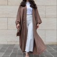 thumbnail image 2 of Modern Women's Fashion Turkish Style Long Sleeve Loose Fit Cardigan Robe Abaya for Casual Outings, 2 of 8
