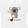 thumbnail image 4 of Inktastic I heart Koalas Girls Baby Dress, 4 of 5