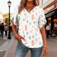 thumbnail image 7 of ATENAR T Shirts for Women Loose Summer Tops for Women Short Sleeve Tee White L, 7 of 7