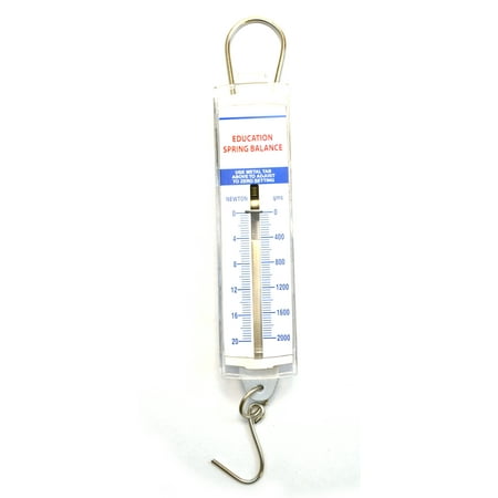 Spring Balance Scale - Eisco Labs Premium Spring Balance - Dual Transparent Scale, 2000g (20N)