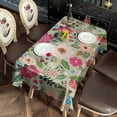 thumbnail image 4 of Boho Bohemia Flower Rectangle Tablecloth 60"x120",Waterproof Polyester Rectangle Table Cloth, Wipeable Spillproof Polyester Tablecloth for Dining, Camping, Indoor and Outdoor, 4 of 6