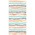 thumbnail image 2 of CafePress - Silver Peach Light Blue Watercolor Stripes Pattern - Large Beach Towel, Soft 30"x60" Towel with Unique Design, 2 of 3