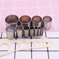 thumbnail image 4 of 10 Pièces Argile Cutters et Acrylique Argile Rouleau Ensemble, Indentation Cercle Forme Cutters Poinçon Moule, Panneau de Support Acrylique, Racleurs d'Argile pour la Fabrication de Bijoux, Bricolage, 4 of 6