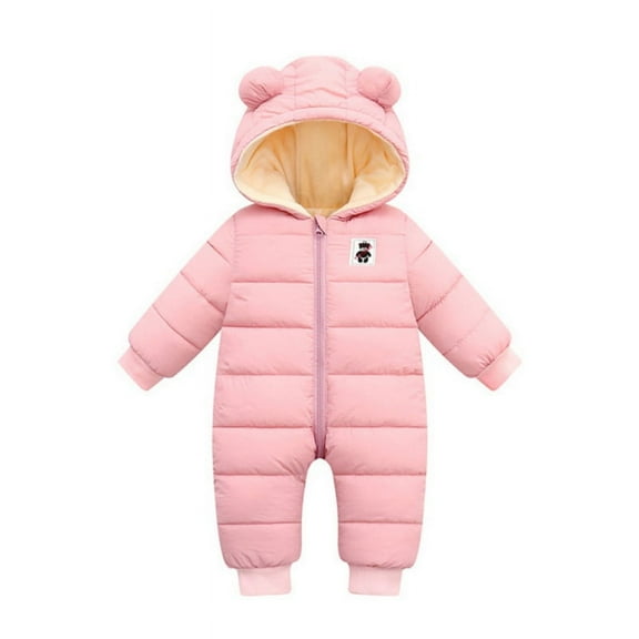 Baby Boys Girls Snowsuit, Infant Winter Clothes, Newborn Hooded Jacket, Toddler Jumpsuit Coat, Baby Boy Snowsuit Infant Girl Winter Clothes Toddler Jumpsuit Coat Jacket Outfit