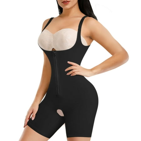 

Eleady Women’s Firm Control Tummy Control Bodysuit Fajas Colombianas Body Shaper Butt Lifter Waist Trainer Slim Full Shapewear(Black Small)