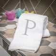 thumbnail image 6 of Decorvo Monogrammed Hand Towels for Bathroom - Luxury Hotel Quality Initial Decorative Towel - GOTS Organic Certified - Set of 2 Letter P, 6 of 7