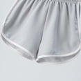 thumbnail image 5 of Unisex Kids Solid Athletic Shorts, White Binding Elastic Waist Summer Beach Sports Shorts for Boys Girls 2â12 Years, 5 of 7