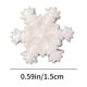 thumbnail image 4 of Fiudx Adornos de Copos de Nieve de Resina, Brillantes Decoraciones Navideñas, 50 Piezas En 3 Tamaños, Proyectos de Manualidades, Decoración para Fiestas de Invierno, Accesorios para El Hogar, Tamaño, 4 of 7