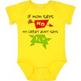 thumbnail image 3 of Inktastic If Mom Says No, My Great Aunt Says Yes Boys or Girls Baby Bodysuit, 3 of 5