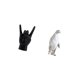 thumbnail image 5 of Escultura Creativa De Pingüino Con Gesto De Mano, Estatua única De Dedo De Animal, Adorno De Resina Coleccionable Para Dormitorio, Restaurante, Decoración De Mesa, 5 of 8