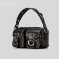 thumbnail image 3 of Mini bolso de mano de moda para mujer, estilo punk, estilo motociclista, bandolera para chicas, bolso de mano de PU con personalidad para la calle, 3 of 5