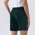 thumbnail image 5 of Kopltyrfg Women's High Waisted 9" Shorts with Zipper Pockets Athletic Workout Long Shorts for Women Knee Length Navy 2XL, 5 of 6