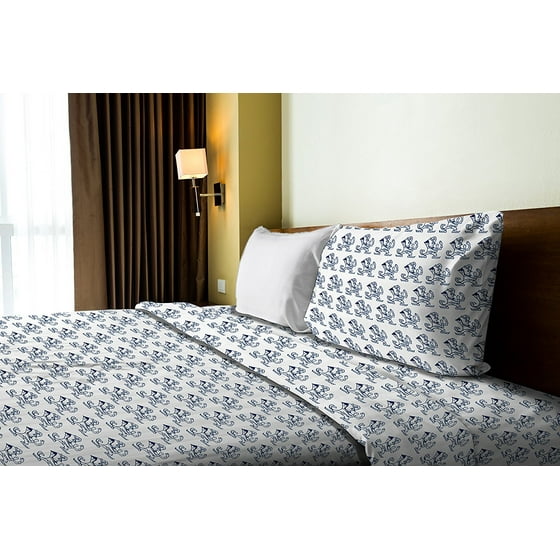 Ncaa Notre Dame Fighting Irish Sheet Set Twin Size Blue Includes Ncaa Notre Dame Fighting Irish Sheet Set Twin Size Blue Includes Fitted Flat And Standard Pillowcase By Northwest Com