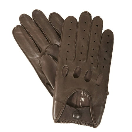 Size Xlarge Mens Classic Leather Unlined Driving Gloves,
