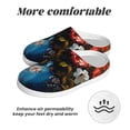 thumbnail image 6 of Yiaed Elegant Floral Vase Painting Print Slippers Fuzzy Warm Cozy Slippers Non Slip House Slippers For Indoor Outdoor Slippers House Slippers-37/38, 6 of 7