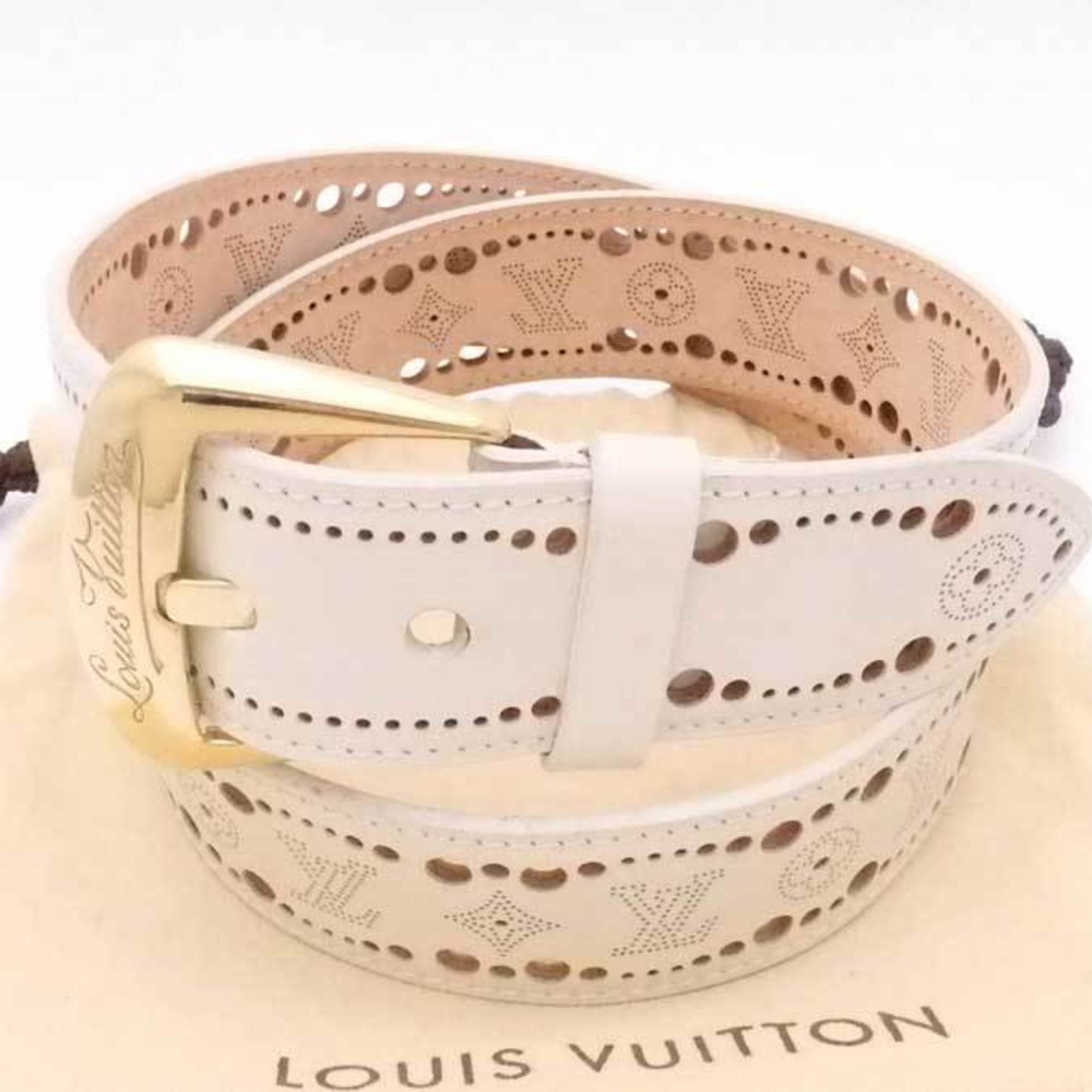 Authenticated Used Louis Vuitton LOUIS VUITTON Belt Sun Tulle Phoenix ...