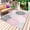pink, variant on Pink Grey Sunflowers Outdoor Rug for Patio/Deck/Porch, Non-Slip Large Area Rug 6 x 9 Ft, Boho Rustic Floral Vintage Blossom Indoor Outdoor Rugs Washable Area Rugs, Camping Rug Carpet Runner