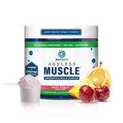 BioTrust Ageless Muscle Builder - Micronized Creatine Monohydrate Powder with HMB, Vitamin D3 & Betaine - Build & Preserve Naturally Declining Muscle Mass & Strength - Fruit Punch, 30 Servings