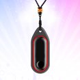 thumbnail image 5 of Pulsera deportiva inteligente con colgante y correa de cuerda, compatible con Xiaomi Band 3, color negro y rojo., 5 of 5