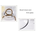 thumbnail image 4 of Candle Holder 5" & 4" Metal In Antique Brass With Handmade Thick, Heavy & Sturdy Glass Dome, 4 of 5