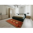 thumbnail image 4 of Ahgly Company Indoor Square Traditional Red Persian Area Rugs, 8' Square, 4 of 6
