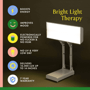 Northern Light Technologies Desk Lamp - 10,000 Lux Light Therapy Lamp