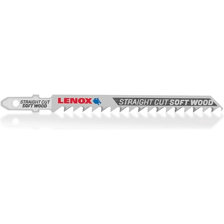 

LENOX Tools 1991556 T-Shank Straight Cutting Wood Jig Saw Blade 4 x 5/16 6 TPI 3 Pack