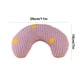 thumbnail image 3 of Cama para gatos con forma de media dona | Almohada pequeña lavable | Juguete suave y cálido para gatos | Naranja, morado y verde, 3 of 6