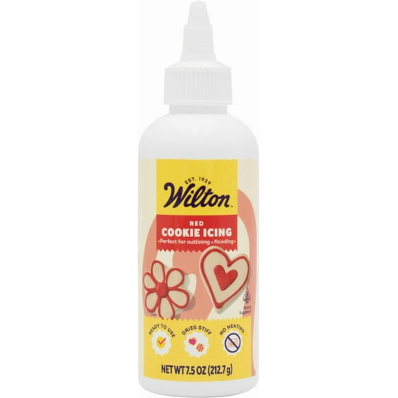 Wilton Red Cookie Icing, 7.5 oz (Pack of 4)