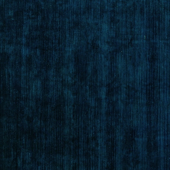 Ahgly Company Indoor Square Abstract Turquoise Blue Modern Area Rugs, 3' Square