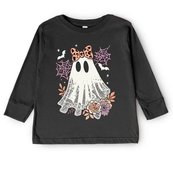 Coquette Ghost Roses - Toddler Long Sleeve Graphic Tee and Youth Long Sleeve Graphic T-Shirt