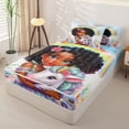 thumbnail image 2 of Metsweet Princess Floral Unicorn Zipper Twin Comforter Sets with Fitted Sheet and 2 Pillowcases, Dreamy Rainbow Flowers Zipper Bedding Set,4-Piece, 2 of 6