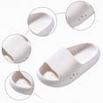 thumbnail image 6 of kpoplk Slides for Kids,Boys Girls Shower Slippers Bathroom Pool Sandals,Toddler Home House Open Toe Comfy Thick Sole Slippers,Summer Non-Slip Beach Shoes(White,1), 6 of 6