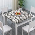 thumbnail image 3 of Vibrant and Colorful Boho Tablecloth 34x34 Inch Square Floral Cover with Elastic Hem for Perfect Fit on Card Tables, 3 of 6
