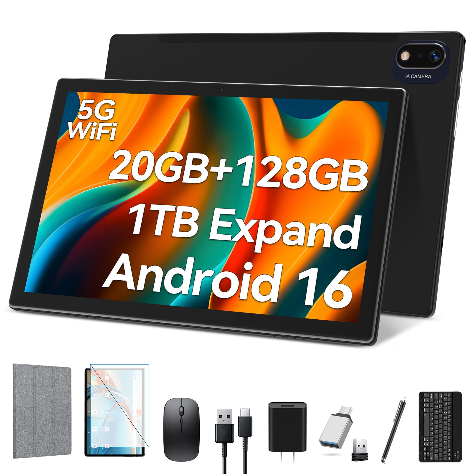 Tablet 2025 Newest Android 14 Tablet, 10 Inch Tablet,5G Wi-Fi
