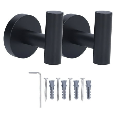 

Black Towel Hook Small Compact Towel Hooks Stable Reliable For Home For Room For Kitchen