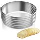 thumbnail image 2 of Mousse Slicer Cortador de pastel ajustable, Mousse Cake Slicer, Layer Cake Slicer Kit, Acero inoxidable ajustable Cake Shear, 15-20cm, Layer Cake Slicer Kit JFHHH pequeña, 2 of 4