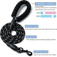 thumbnail image 2 of Kiibsot 2 Pack Dog Leashes, 5FT/ 6 FT Heavy Duty Nylon Rope Pet Leashes with Comfortable Padded Handle, Reflective Dog Leashes for Small Medium Large Dogs, 2 of 7