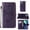 Purple, variant on SaniMore Case for iPhone 15 Pro Max (6.7" 2023), PU Leather Full-body Protective Cover with Luxury Embossed Butterfly [Wrist Strap & Card Slots & Flip Kickstand] Shockproof Wallet Cover, Purple